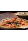 Krewetki Black Tiger Czerwone Curry