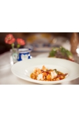 SCAMPI CON ZUPPETTA DI CECI E CROSTONE