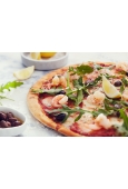 PIZZA GAMBERETTI E RUCOLA