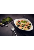 GAMBERETTI E SPINACI z makaronem Campanelle