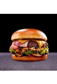 BURGER GRZYBOWY - wołowina 100% mały kotlet