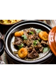 Tajine jagnięcina z morelami i rodzynkami