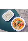 Keang Pad - czerwone curry z warzywami i kurczakiem