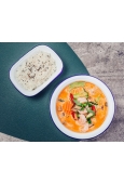 Keang Pad - czerwone curry z warzywami i krewetkami