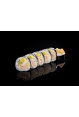 MAKI HALIBUT W TEMPURZE