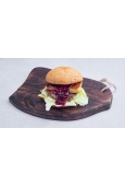 Burger Halloumi (600g) + frytki (150g) + sos do wyboru (30g)